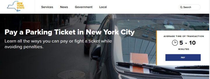 Pay New york Parking tickets online
